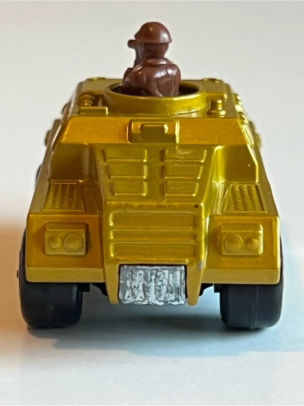 Vintage Matchbox Rolamatics 1973 No. 28 Stoat Military Tank Gold Lesney England